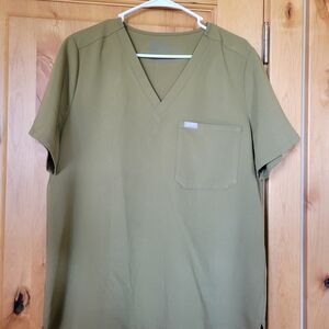 Figs Martini Olive Green Women's Top